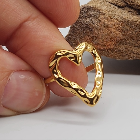 FP Jewelry 14k Gold Ring Heart Bohemian Style ONE SIZE / ADJUSTABLE - Picture 5 of 5